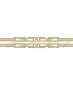  Elegant Golden frame in art Deco style