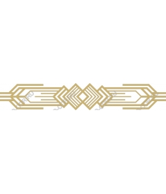 Gold geometric decorative