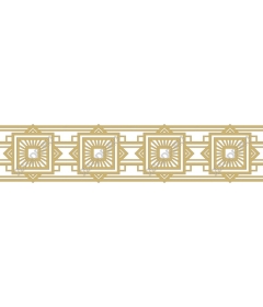  Elegant gold pattern art Deco