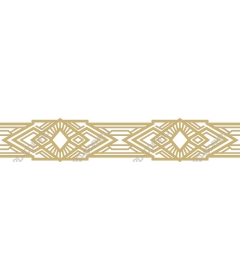 Golden frame in art Deco style