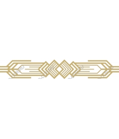  Elegant geometric Golden border