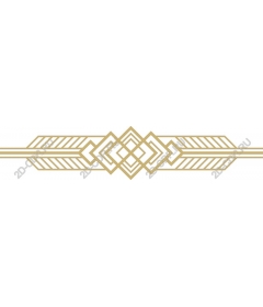The separator in the art Deco style