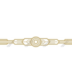 Seamless border in the style of art Deco
