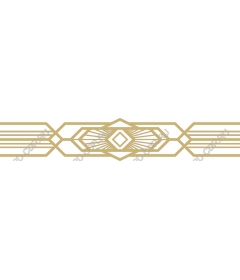 Geometric frame in art Deco style