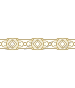  Elegant gold geometric border