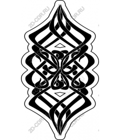  Elegant black and white abstraction