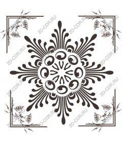  Floral mandala