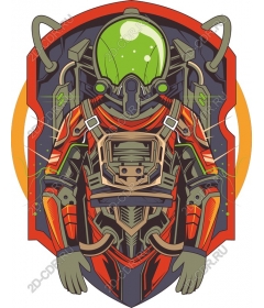 Futuristic astronaut