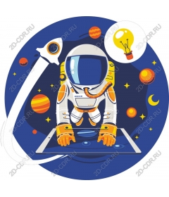 Astronaut explores the digital universe