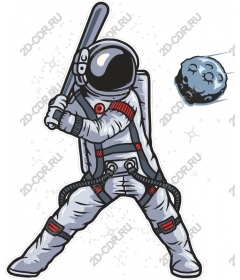  Cosmic Batter: Baseball Bat Astronaut