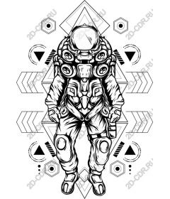 AstroArt: Detailed astronaut