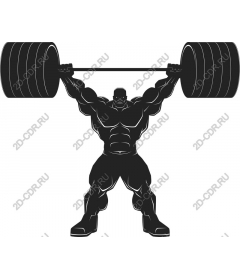 Muscular weightlifter