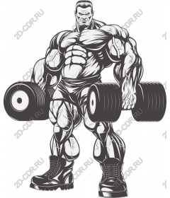 Muscular bodybuilder