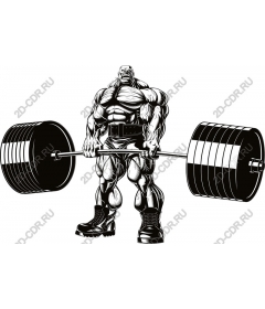 Muscular weightlifter