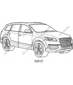 Чертеж внедорожника класса люкс Audi Q7