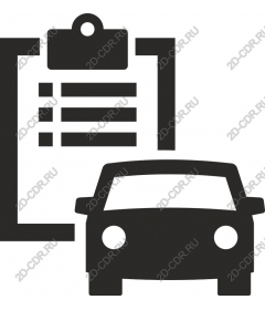 Car and clipboard