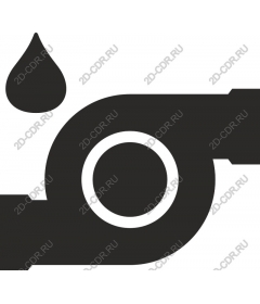  Elegant water pipe with a drop of liquid