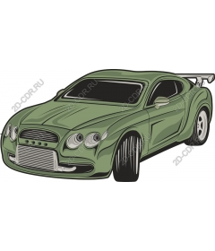  Elegant green racing car