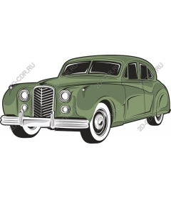  Classic green sedan vintage
