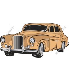  Винтажный золотой классический автомобиль