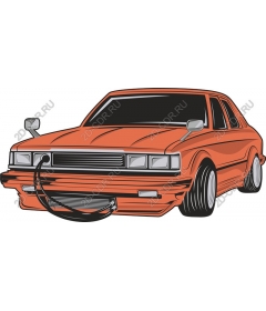 Retro Orange Car