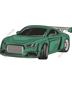  Elegant green racing car