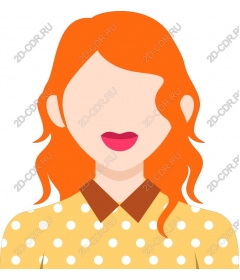  Bright woman with orange hair