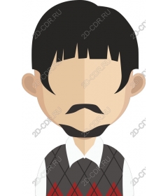  Charming character in a sweater-vest