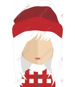 Whimsical winter character