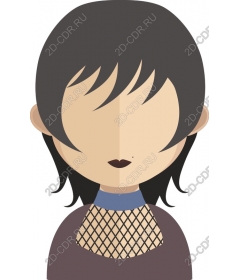 Sharp and modern character