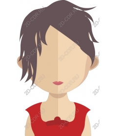 Minimalist faceless character