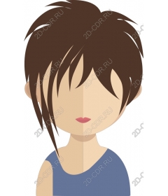 Stylish minimalist character