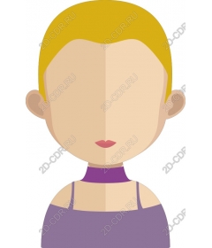 Minimalist bald figure