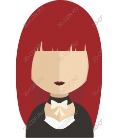  Elegant redhead character