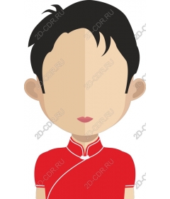 Traditional costume of the character in the red
