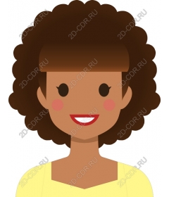  Bright, cheerful woman