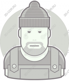 Strong bearded man