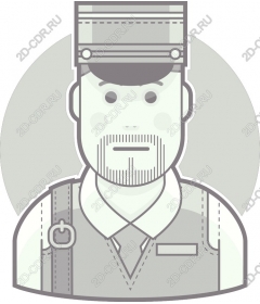 Vintage train conductor