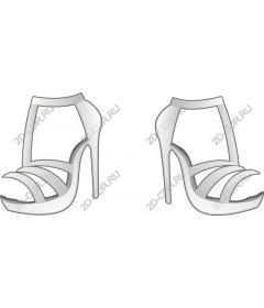  Chic lace-up high heel