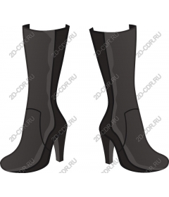  Chic black high heel boots