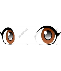 Expressive hazel eyes