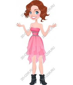  Stylish pink dress
