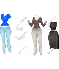 The fashion set: chic outfits and underwear