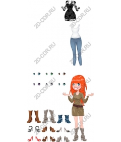  Custom set of fashionable characters