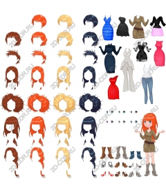 Package Fashionista: a collection of hair styles
