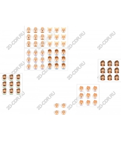  A diverse collection of expressive avatars