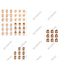  A diverse set of illustrated characters-avatars