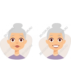  Joyful elderly woman