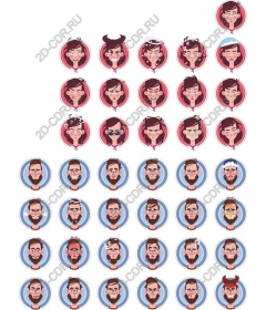 Expressive avatars characters: collection