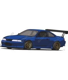  Blue sports car